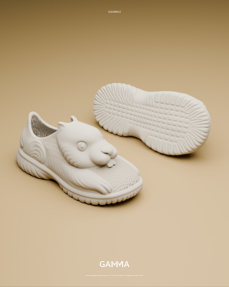 Squirrels in white with sole